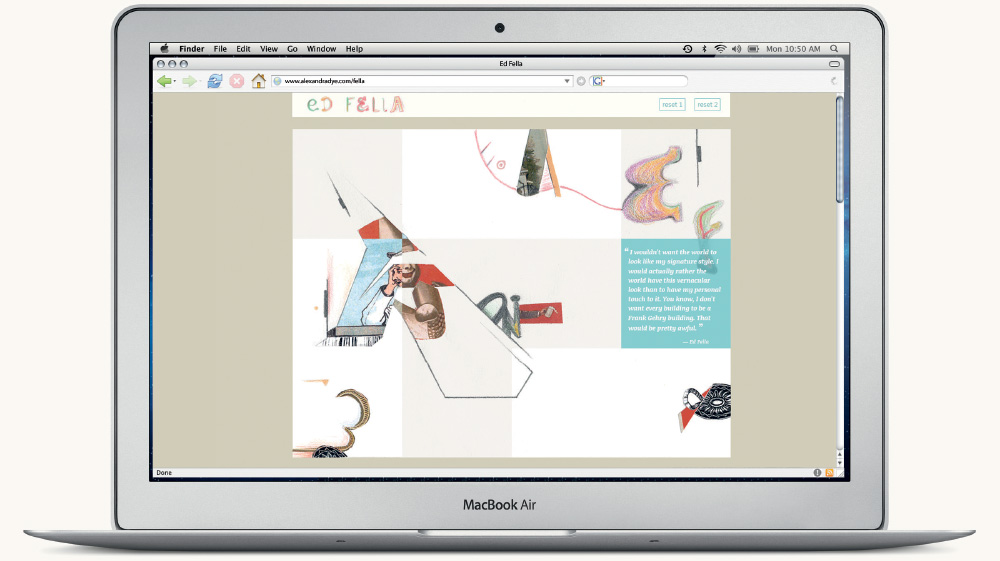 Interactive Ed Fella Collage