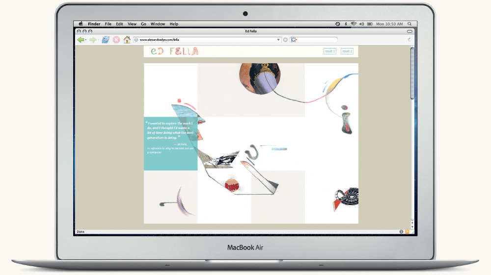 Interactive Ed Fella Collage