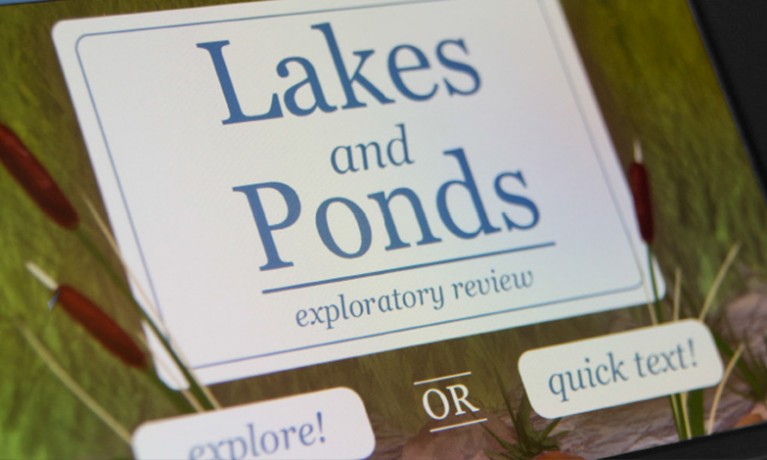 Lakes and Ponds iPhone app